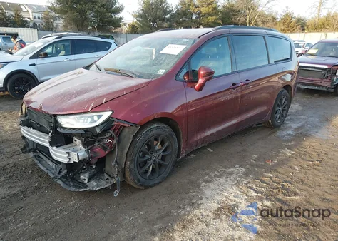 2021 Chrysler Pacifica Touring L z USA, uszkodzony, nr VIN 2C4RC1BG3MR574070